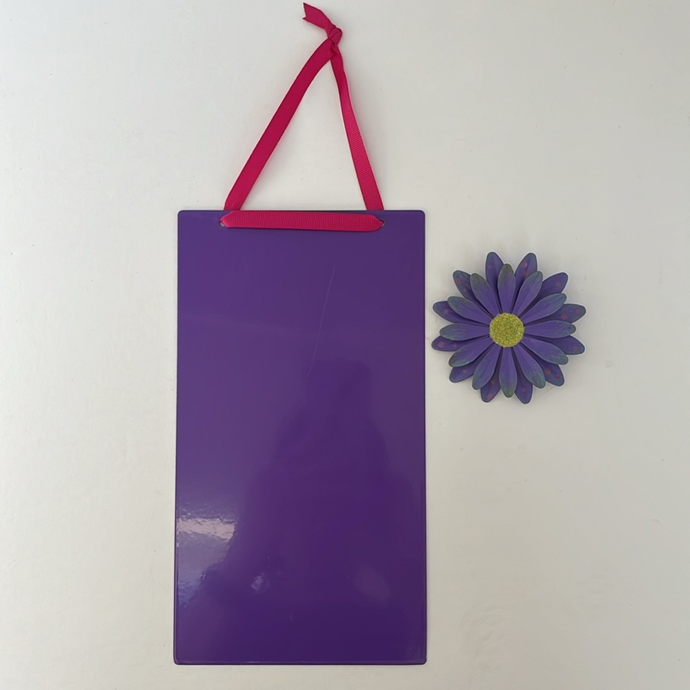Purple Magnetic Board & Daisy Magnet